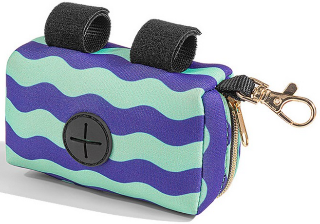 독스랩 강아지 풉백 파우치 배변 봉투 홀더, 풉백 파우치 - 민트퍼플, 1개