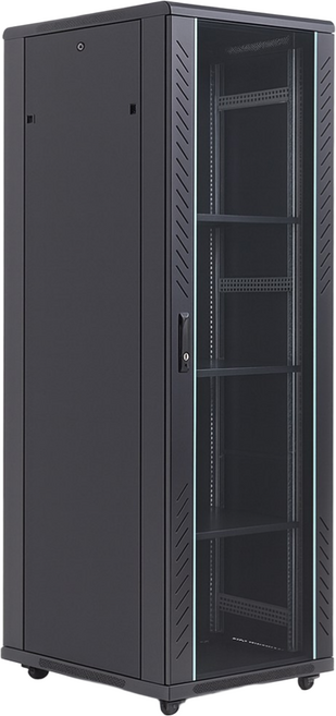 서버랙 허브렉 통신렉 서버실 서버렉 전산랙 네트워크, 2m, 1개, 블랙