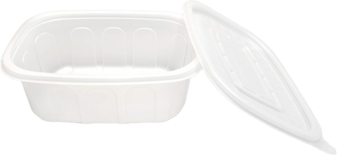 [세트] 국내생산 죽용기(중) 770ml 50개 + 뚜껑50개/포장/배달용기, 50세트, 용기/뚜껑