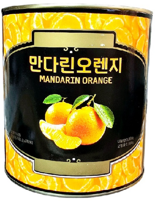 씨엘푸드 만다린 오렌지 3kg 귤통조림, 5개