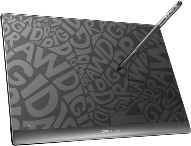 디지드로우 튜링 베이직 드로잉 타블렛, 블랙, T610