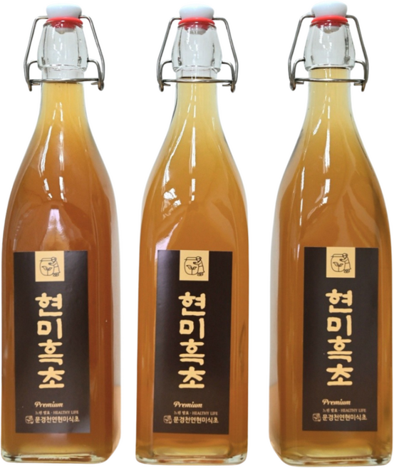 현미흑초 2년숙성 천연 발효 현미 효소 식초 950ml, 3개