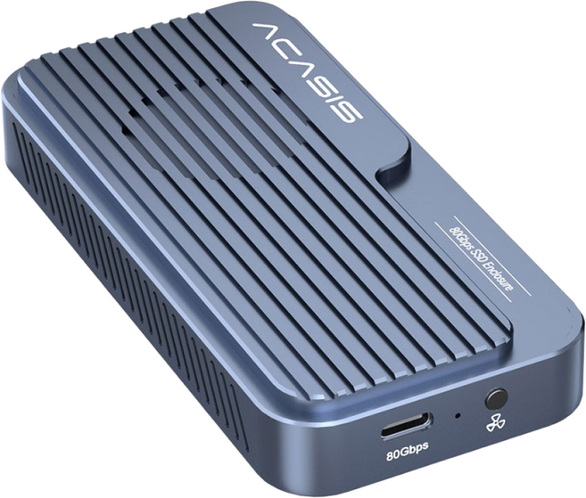 아카시스 TB501PRO GEN4 썬더볼트5 80Gbps NVME SSD 외장케이스 인클로저, TB501 PRO (GEN4)_마이크론 2TB[완제품], 1개