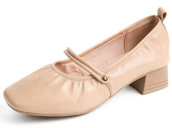 스퀘어토 셔링 메리제인 구두