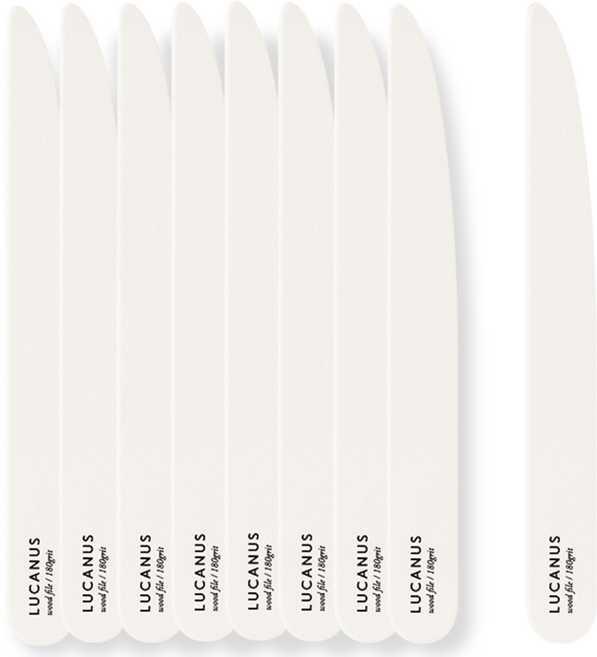 루카너스 어텀 풀컬러 오래가는 국산 양면 네일파일 180그릿, 10개, 화이트