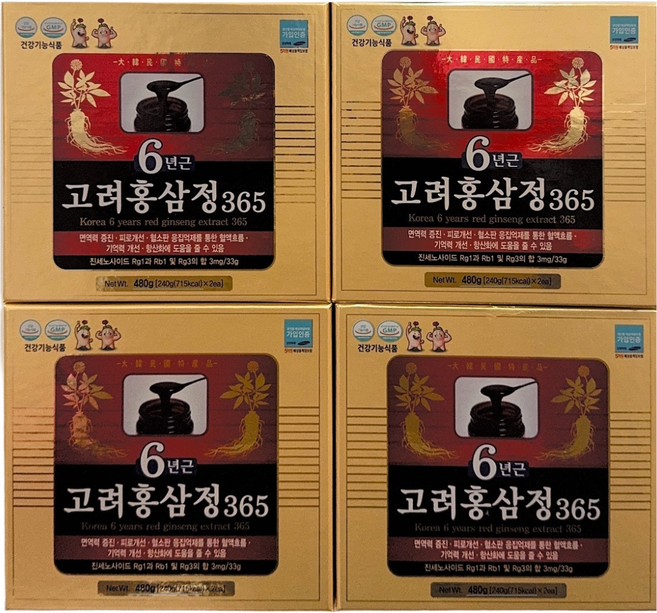 6년근 고려 홍삼정 365, 2g, 1세트