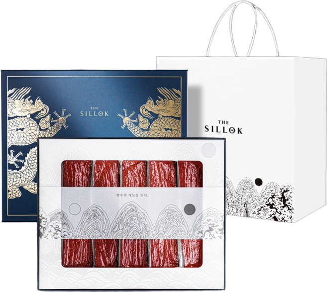 더실록 우리한우 육포 선물세트 350g (70gX5개입), 1세트