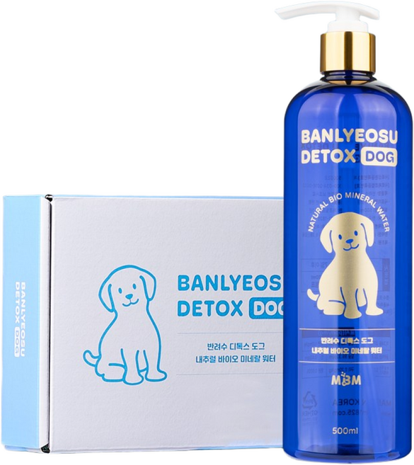 강아지 액상형 미네랄영양제 원액 500ml 장 관절 모질 소화 면역력 유산균, 1개