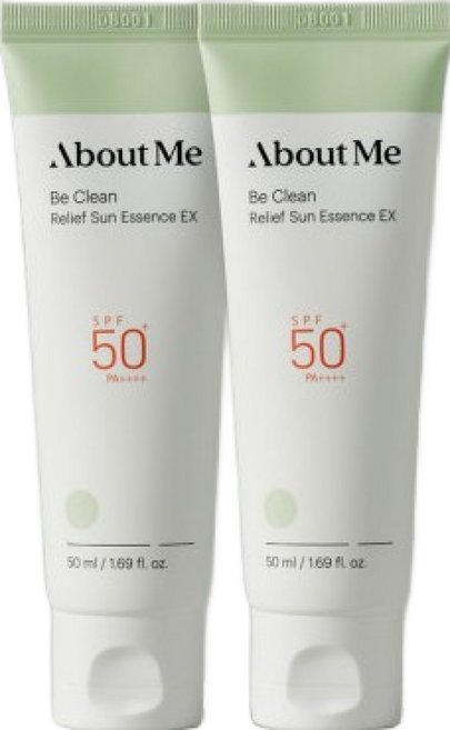 어바웃미 비클린 릴리프 선 에센스 EX_50ml (SPF50+), 2개, 50ml