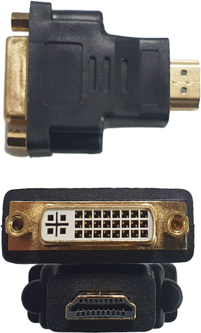 젠더 HDMII to DVI 변환 젠더 DVI단자에 HDMI케이블 연결 변환 모니터 젠더 HDMIDVI, 1개