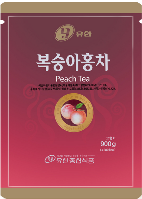 기타 유안복숭아홍차베이스자판기용900gx6봉, 900g, 1개입, 6개