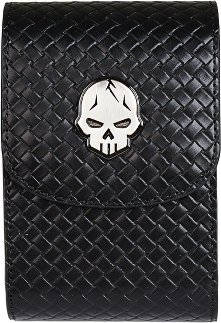 HUCAH 엠보 스컬 거리측정기 케이스 세로형, 블랙