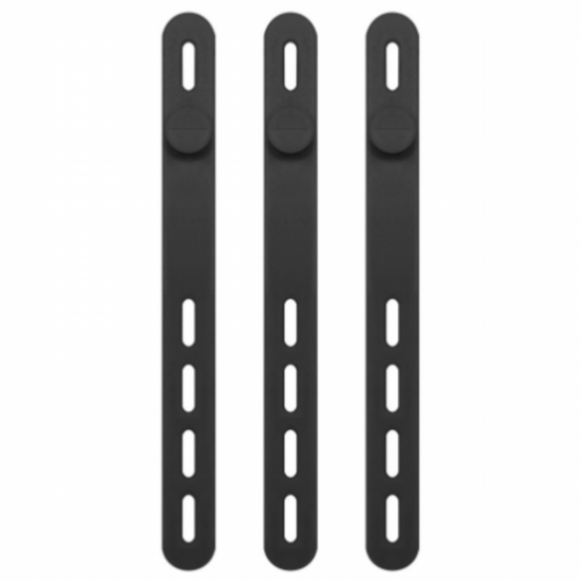 코지박스 실리콘 케이블 타이 후크 선정리 재사용 반영구 대형, 10개, 블랙