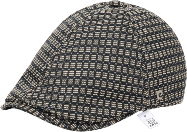 비토스 피에르가르뎅 24S/S 태터솔체크 망사 헌팅캡 간절기 및 여름에 쓰기좋은 파크골프모자