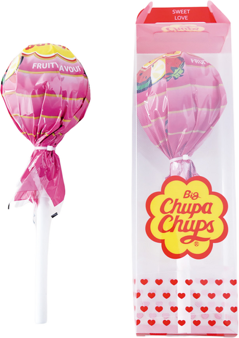 왕 츄파춥스 대형 막대사탕 화이트데이 학예회 재롱잔치 선물, 165g, 1개