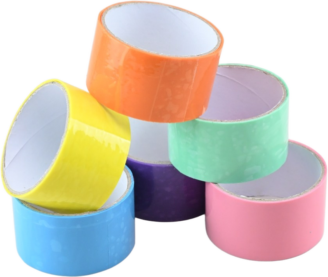 테이프볼 만들기 찐득볼 테이프공 실리콘테이프 4.8cm 6종 세트, 1세트