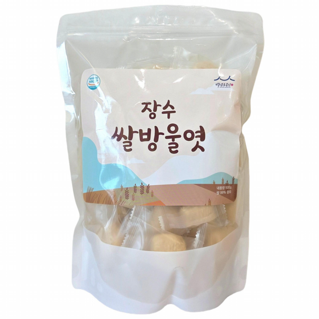 장수식품 쌀방울엿 500g, 1개