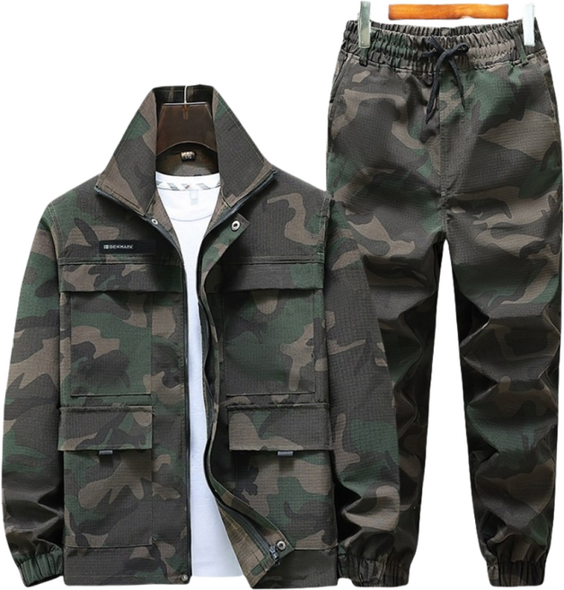 SYUM 작업복 통기 쾌적 상하의 세트 다기능 전술 세트 야외 낚시복 스포츠 상하의 세트