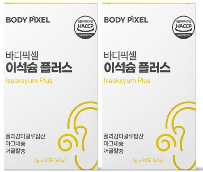 바디픽셀 이석슘 플러스 분말, 60g, 2개