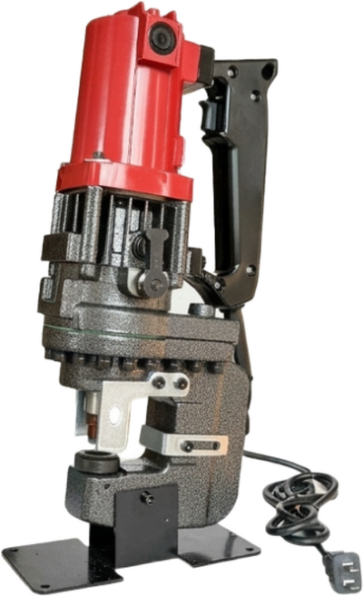 BullsPunch 고출력 유압펀칭기 산업용 철판 금속 타공 진동공구 유압천공기 전동 타공, 1개, 울트라 4기통 2600W 레드