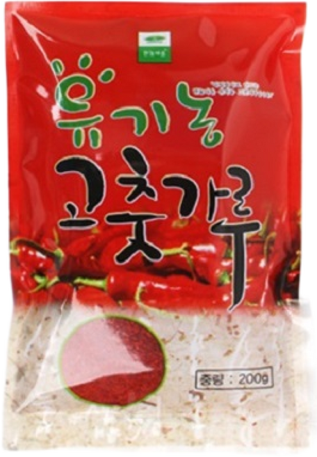 유기농 고춧가루 200g 국산 고추가루 김장용 보통 매운맛 청양고춧가루, 보통매운맛200g, 1개