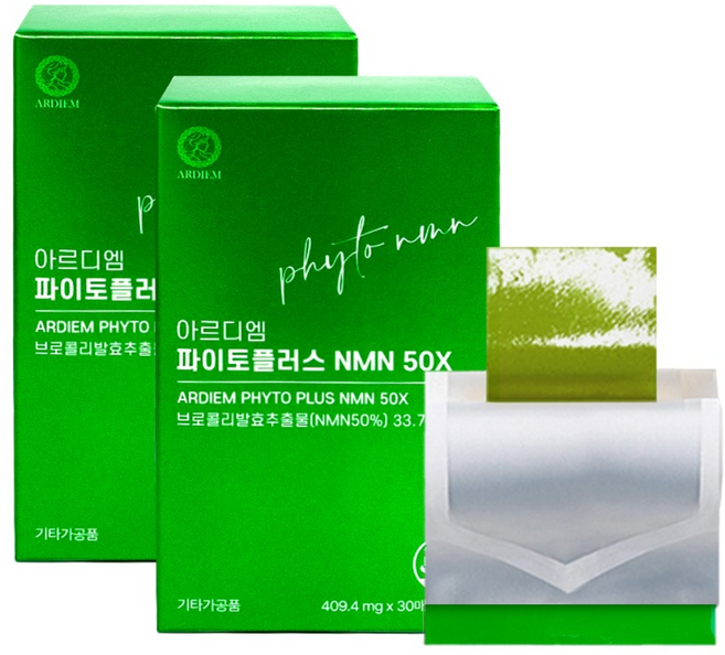 아르디엠 파이토플러스 NMN 50X 필름 409.4mg x 30매, 2개, 30회분