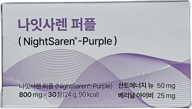 나잇사렌 퍼플 30정 1박스, 1개 - 쿠팡