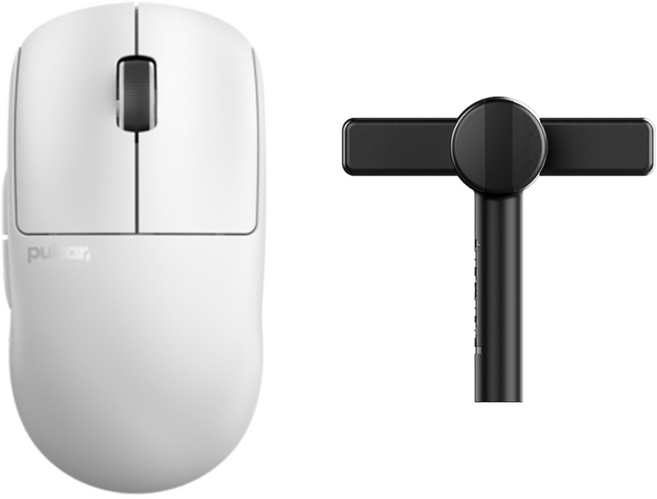 펄사 X2 v3 유무선 게이밍 마우스 미디움+번지패키지 화이트 (PX2322+PMB03)