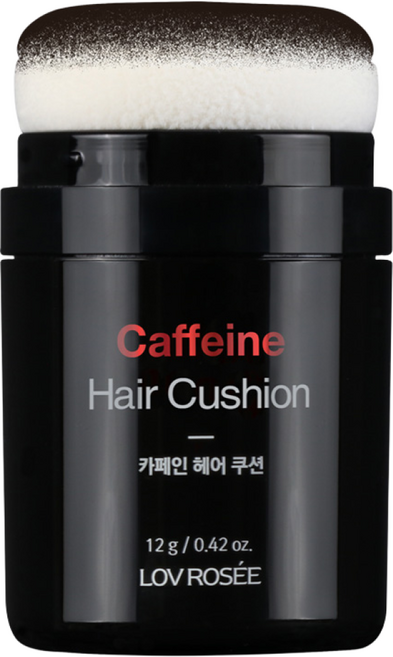 (핫딜/유통기한 25.11.07) 로브로제 카페인 헤어쿠션 12g / 흑채 헤어퍼프, 내추럴블랙(흑갈색), 1개