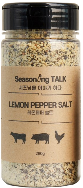 시즈닝톡 레몬페퍼 솔트, 280g, 1개