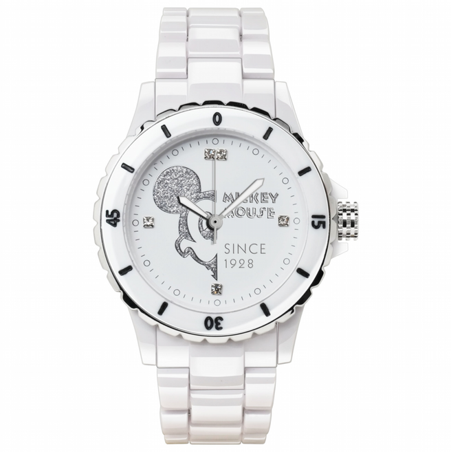 SIMPLELIFE 남녀공용 미키마우스 캐릭터 손목시계 OW6100WH