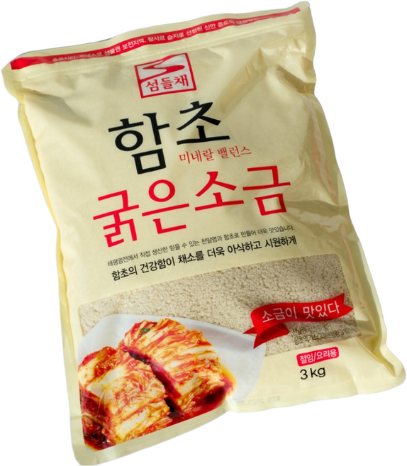 섬들채 함초 자연소금, 3개, 3kg