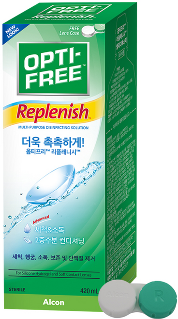 옵티프리 리플레니시 렌즈세정액 + 렌즈케이스, 1세트
