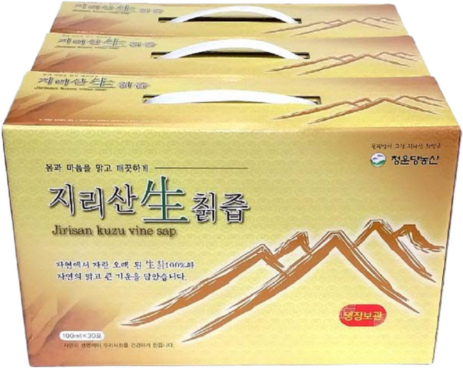 청운당농산 지리산 생칡즙 3박스 국산 야생 칡즙, 3개, 3L