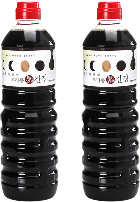순창문옥례식품 우리콩 진간장 한식간장으로 만든 건강한 진간장, 2개, 1L