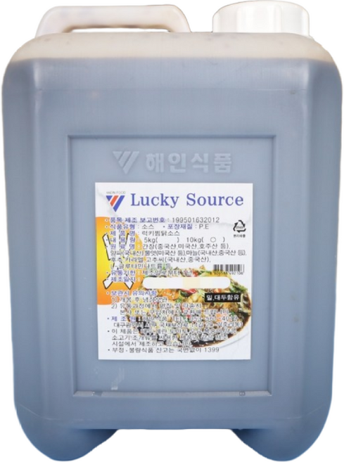 해인식품 럭키 찜닭소스 매운맛 10KG 찜닭양념, 1개