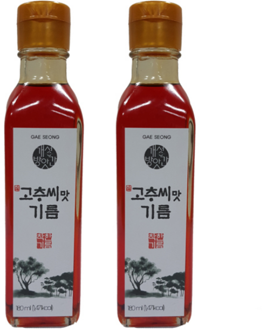 개성방앗간 고추씨기름180ml, 180ml, 2개