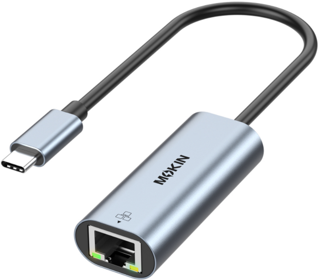 轉接線 MOKiN USB-C3.0轉RJ45千兆網線轉接器 千兆高速傳輸 即插即用 多設備相容 輕巧便攜, 1個, MOKiN USB-C3.0轉RJ45 千兆網線轉接器 多設備相容 高速穩定