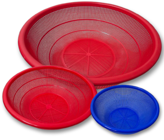 나코 플라스틱 소쿠리 원형 채반 김장 광주리 타공 채반 업소용 식당 야채 채소 바구니, 1개, 빨간색