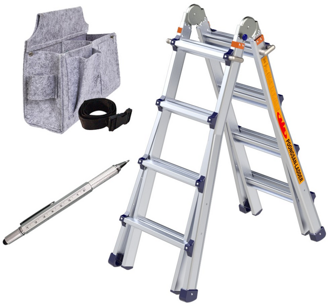 국산 풍산 LS사다리 3단 알루미늄 접이식 사다리 4단 5단 A형 높이조절 작업용 사은품 만능펜 증정, 1개