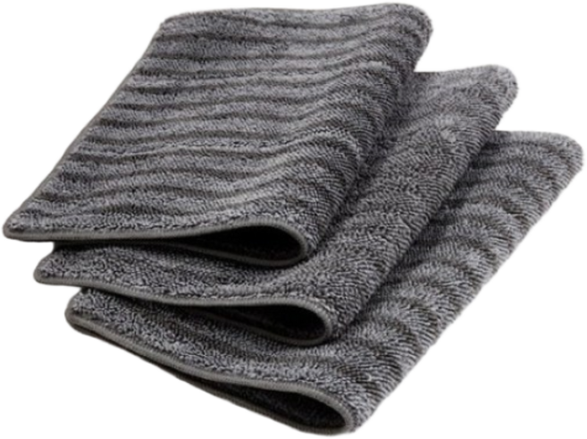 브로스 맥스 다용도 극세사 걸레 3장, 그레이, 1세트