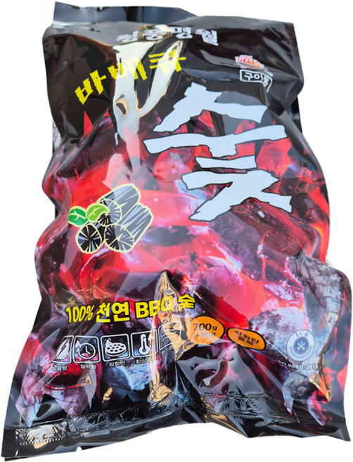불꽃참숯 청풍명월 바베큐숯 (700g x 20개 착화제1개 포함) 대용량 1박스, 700g