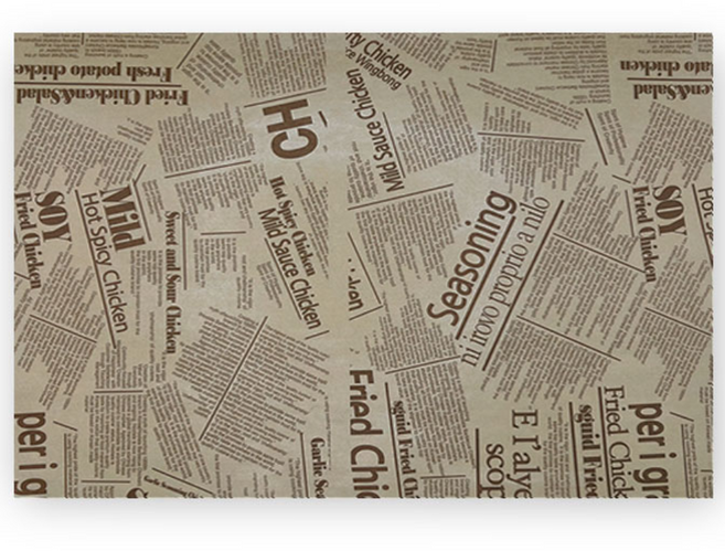 코팅 크라프트 쟁반지 타이포 350mm x250mm 500매, 1세트, 500개