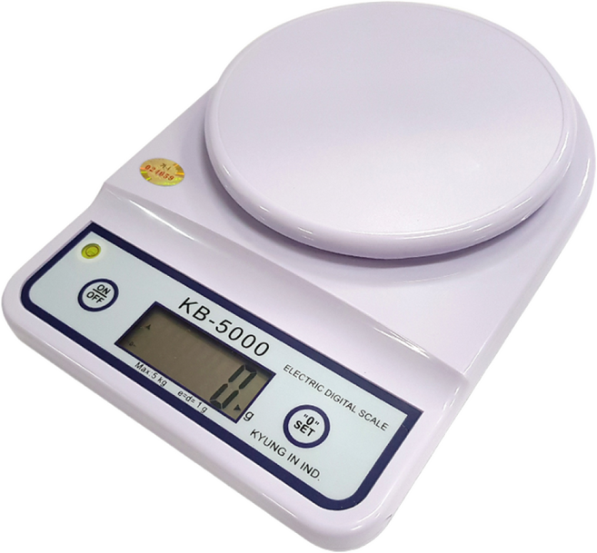경인 디지털 주방저울 KB-5000 (5000g/1g) 전자저울, 경인 KB-5000 최대5kg (1g단위)