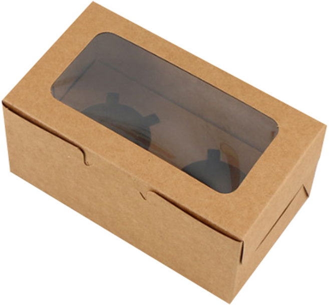 투명창 머핀 상자 컵케이크 타르트 (20P), T-브라운 2구(20P), 1개