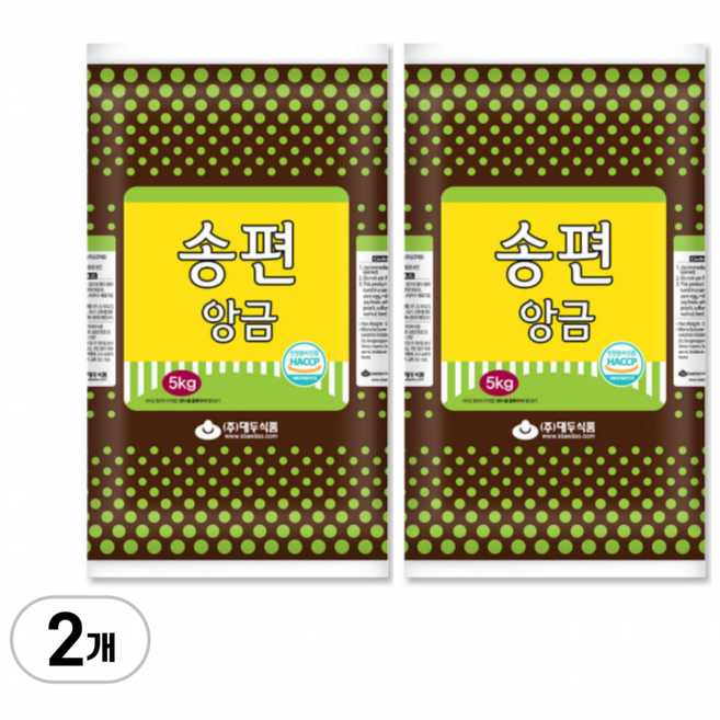 대두식품 송편앙금60H, 2개, 5kg