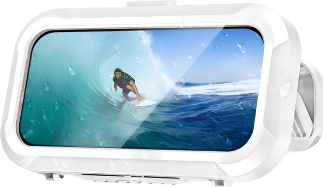 JUSTPICK 360도 회전 욕실 방수 휴대폰 케이스 거치대, 혼합색상, 1개