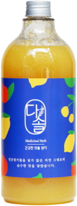 다솔 리얼 레몬 시럽 고농축 레몬청 대용량 수제청 1000ml, 1개, 1L