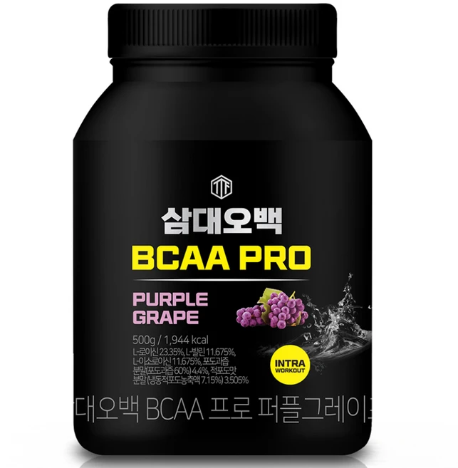 삼대오백 BCAA 프로 헬스보조제 퍼플그레이프, 500g, 1개 - 쿠팡
