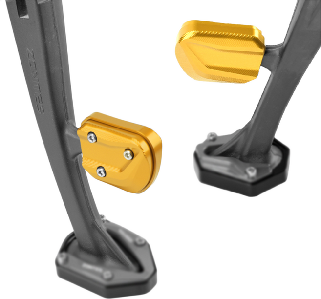 오토티엔 존테스 350D 24년-25년 튜닝 사이드스탠드 날개클립 패드 확장발판, GOLD, 1개